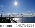 從阪神高速公路5號灣岸線（往神戶方向）中島PA觀景台眺望大阪方向，大阪市西淀川區 143734334