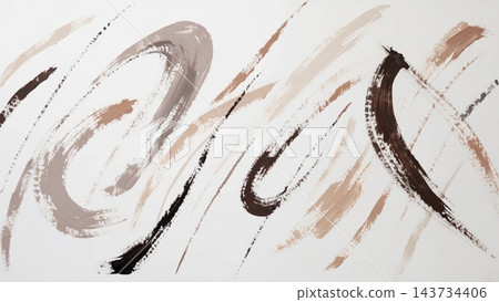 bold gestural dry brush strokes sweeping diagonally across vector background  143734406