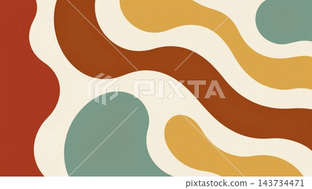 vertical composition filled with large organic flowing shapes vector background vertical composition filled with large organic flowing shapes vector background 143734471