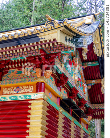 日光東照宮，裝飾著五彩繽紛的飾品 143734881
