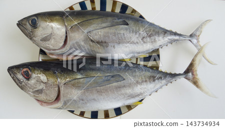沖繩附近海域捕撈的新鮮鮪魚，以沖繩風味菜餚烹調而成。 143734934
