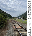 The straight single-track Yamaguchi Line (near Nagatokyo Station), October, vertical aspect ratio The straight single-track Yamaguchi Line (near Nagatokyo Station), October, vertical aspect ratio 143735098