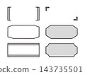 Handwritten style frame, label, parentheses, embellishments_01 143735501