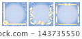 Gold ribbon frame set 143735550