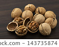 Walnuts in their shells Walnuts in their shells 143735874