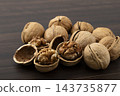 Walnuts in their shells Walnuts in their shells 143735877