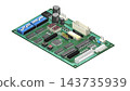 [Isometric Material] Rectangular Electronic Circuit Board (Printed Circuit Board) Transparent PNG 143735939