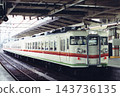 JR East 167 series train "Tamachi Accommodation Modified Train" (with "Out of Service" sign) stopped in the station premises. 143736135