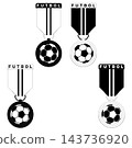 Monochrome Soccer Medal of Honor 143736920