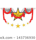 Winged Star Ribbon Color 143736930