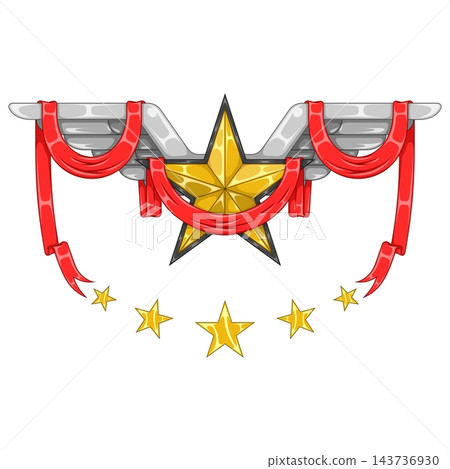 Winged Star Ribbon Color Winged Star Ribbon Color 143736930
