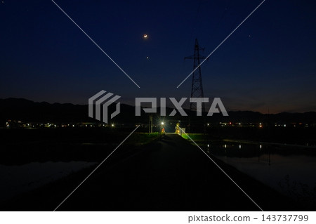 白羽湖夜景 白羽湖夜景 143737799