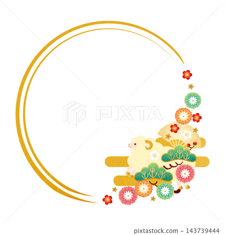 羊年 - 新年賀卡相框材料 3 143739444