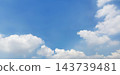 Blue sky with clouds background 143739481
