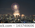 The Naniwa Yodogawa Fireworks Festival 2026: A fireworks display that lights up the autumn night sky. 143740606