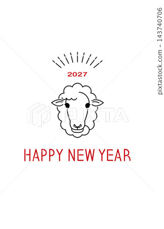 2027財年新年賀卡 2027財年新年賀卡 143740706