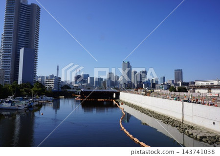 神奈川縣橫濱市神奈川區村雨橋週邊景色 神奈川縣橫濱市神奈川區村雨橋週邊景色 143741038