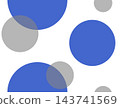 Simple polka dot seamless pattern (blue) 143741569