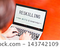 Acquisition of new knowledge and skills for DX [ image of human resource development ] 143742109
