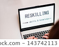 Acquisition of new knowledge and skills for DX [ image of human resource development ] 143742113