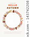 Autumn Frame Illustration. Web Banner. Pop-up 143742208