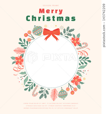 winter Frame Illustration. Web Banner. Pop-up winter Frame Illustration. Web Banner. Pop-up 143742209