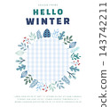 winter Frame Illustration. Web Banner. Pop-up 143742211