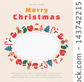 winter Frame Illustration. Web Banner. Pop-up 143742215