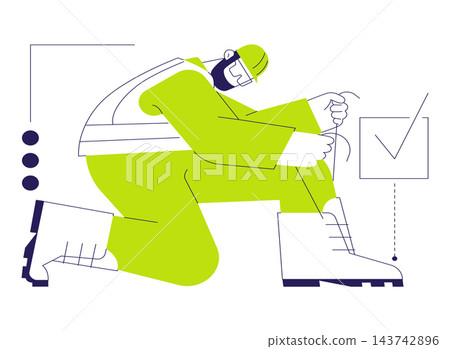 Work boots abstract concept vector illustration. Work boots abstract concept vector illustration. 143742896