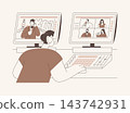 TV editor isolated cartoon vector illustrations. 143742931