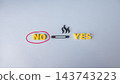 Reject smoking and choose no to cigarettes, tobacco and nicotine addiction concept 143743223