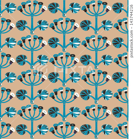 seamless pattern with decorative elements seamless pattern with decorative elements 143744216