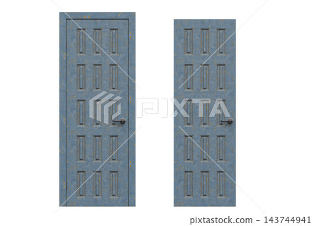 interior doors isolate on a transparent background, interior furniture, 3D illustration, cg render interior doors isolate on a transparent background, interior furniture, 3D illustration, cg render 143744941