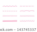 Hand-drawn style_Simple lines, lines, embellishments C_02 143745337