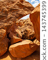 Giant Boulder Rocks Formations in Fiery Furnace 143745399