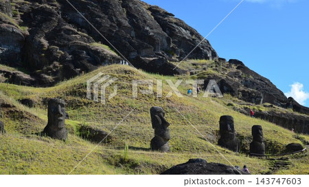 復活節島：南太平洋上一個神秘而孤立的島嶼。 143747603