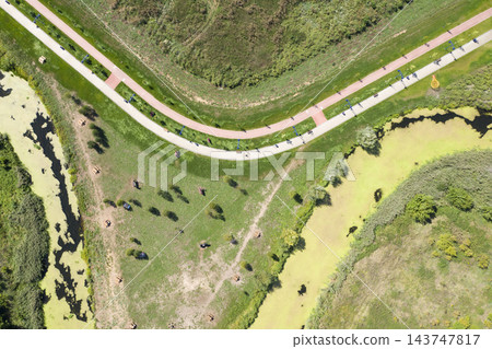 road, view from above road, view from above 143747817