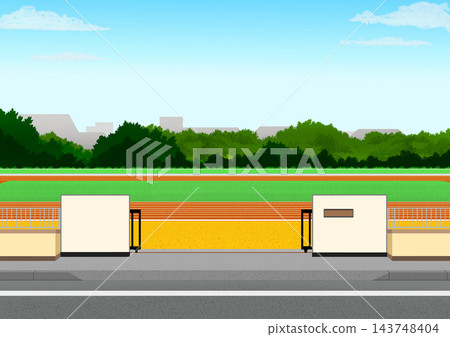 Gate of the athletics stadium Gate of the athletics stadium 143748404