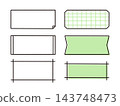 Handwritten style frame, label, embellishment, material_03 143748473
