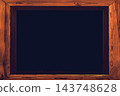 Old wooden frame with black place for text 143748628