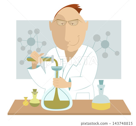 scientist, lab, vector 143748815