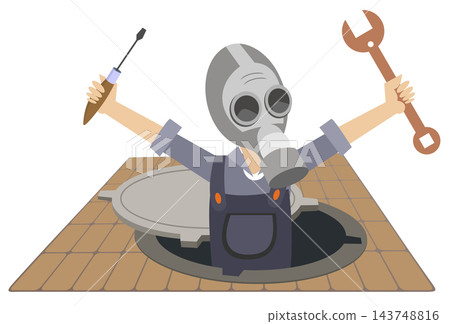 plumber, vector, plumbing 143748816