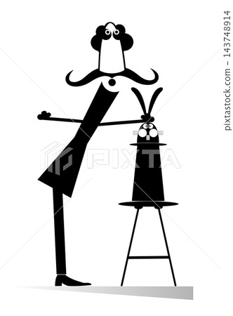 man, animal, silhouette 143748914
