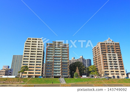 愛知縣岡崎市乙戶川週邊景色 愛知縣岡崎市乙戶川週邊景色 143749092