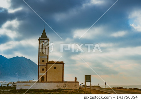 Church of San Miguel in Cabo de Gata, Spain Church of San Miguel in Cabo de Gata, Spain 143750354
