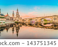 Embankment of Dresden, Germany 143751345