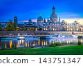 Embankment of Dresden, Germany 143751347