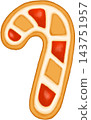 Christmas Gingerbread Candy cane 143751957