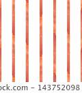 Vertical Orange yellow, terracotta stripes. Hand painted striped watercolor seamless pattern, isolated from background autumn coloured brush strokes abstract design for textiles, wallpaper packaging. 143752098