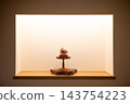 entrance hall display shelf 143754223